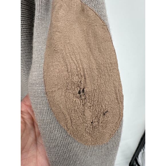 Lululemon Wrap it up Big Rib Sweater with Elbow patches Gray Small - Picture 5 of 8